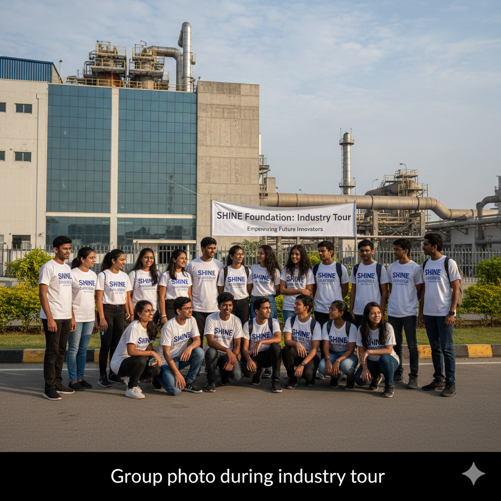 Group photo during industry tour